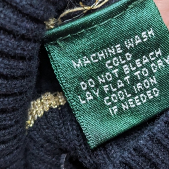 Lauren Ralph Lauren Petite Women's Striped Turtleneck Sweater 🧶 - Picture 8 of 9